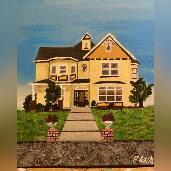 I paint houses! On Canvas 😂 - Picture 1 of 1